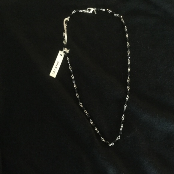 BRAND NEW Chan Luu 20” Black Onyx & Silver Design Necklace - Picture 10 of 14